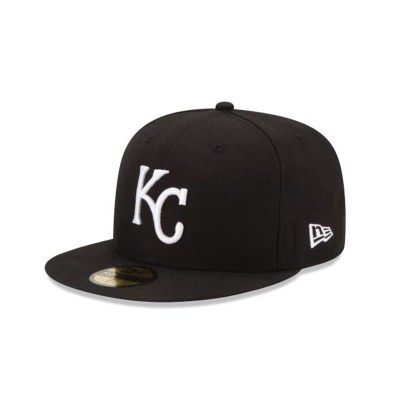 Black Kansas City Royals Hat - New Era MLB 59FIFTY Fitted Caps USA4165207